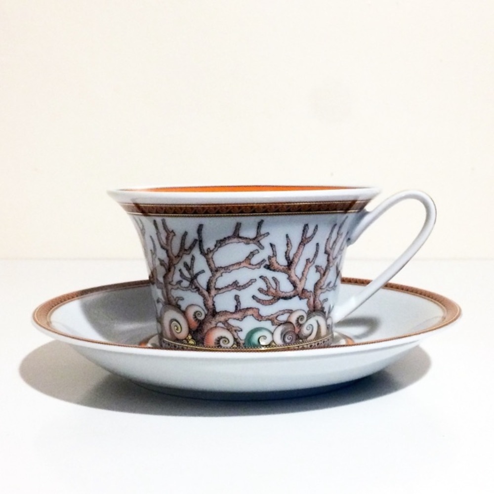 Versace Etoiles de la Mer Tea Cup & Saucer Plate